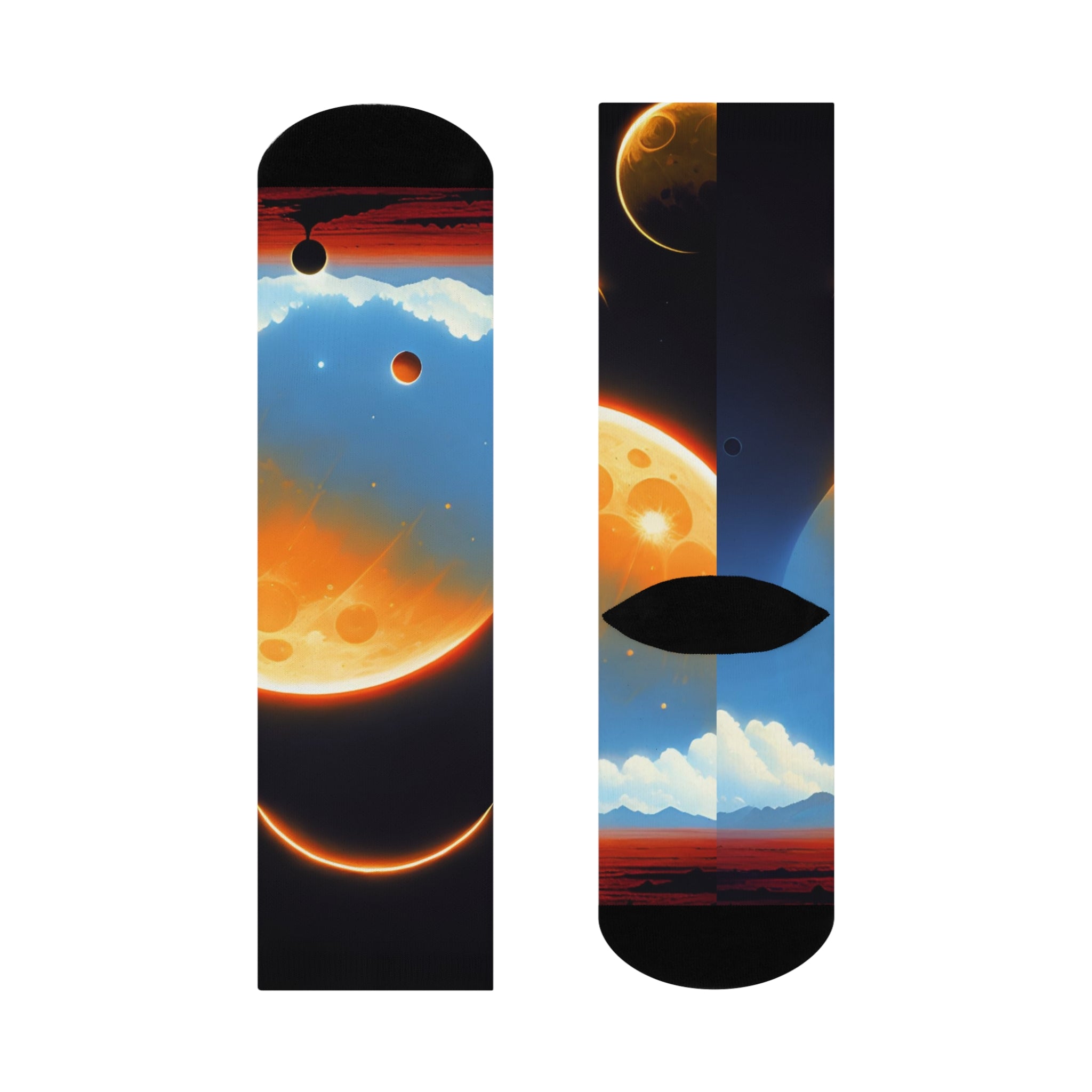 Solar Eclipse Planet Socks | Space Crew Socks