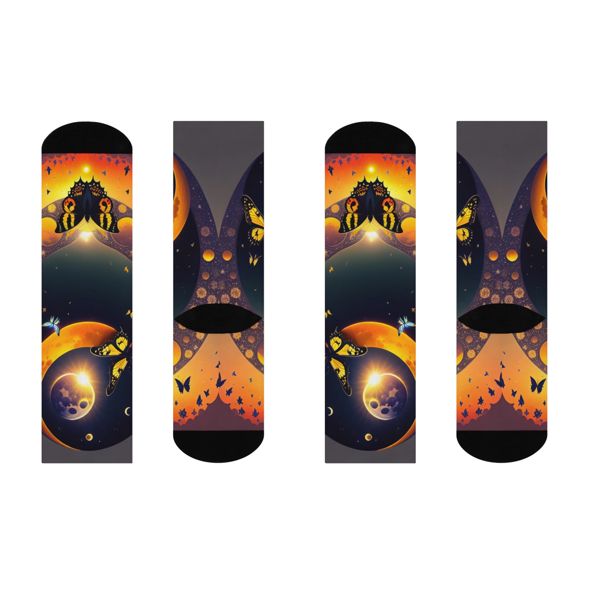 Monarch Butterfly Solar Eclipse Knee High