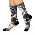 Surreal Solar Eclipse Knee High Socks Gothic