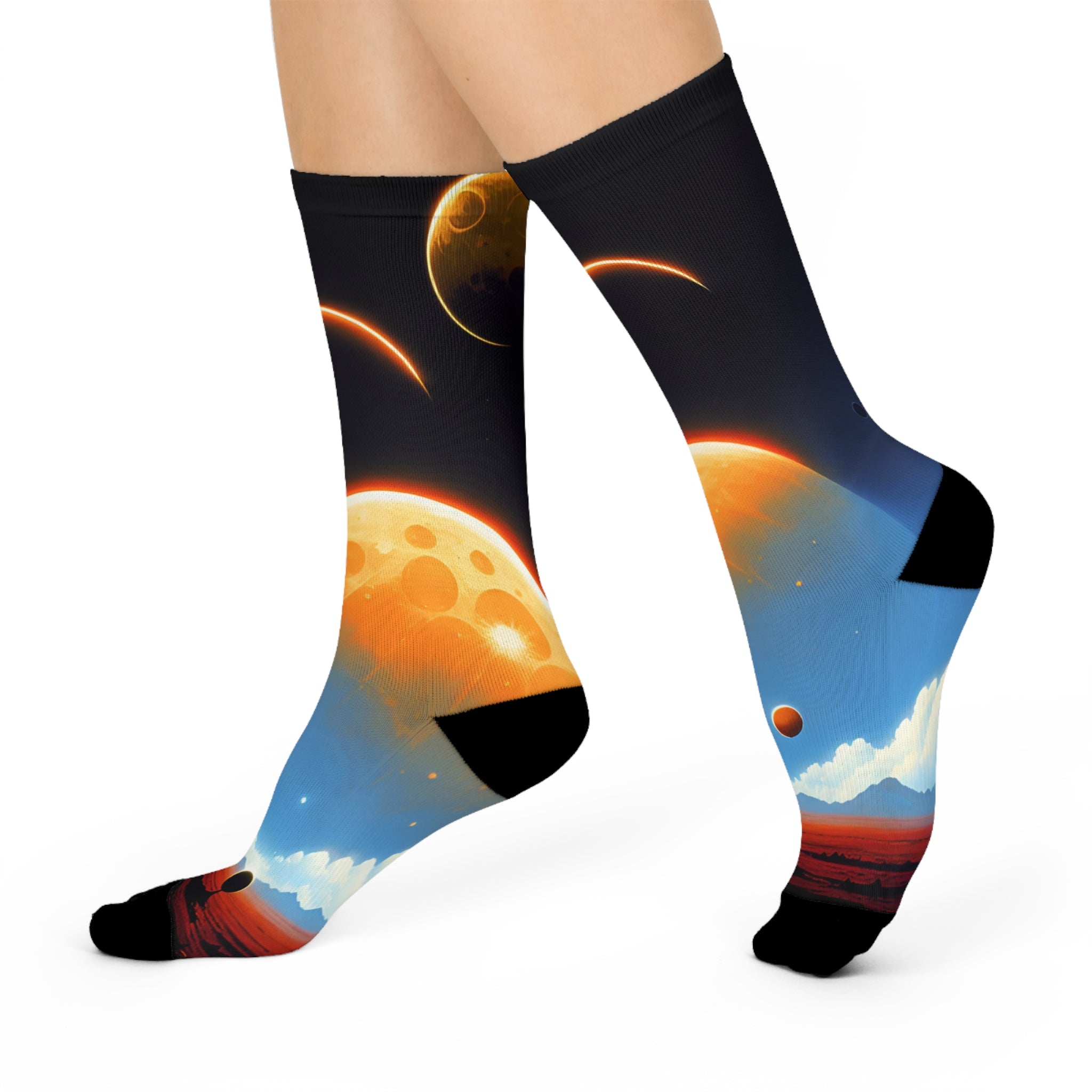 Solar Eclipse Planet Socks | Space Crew Socks