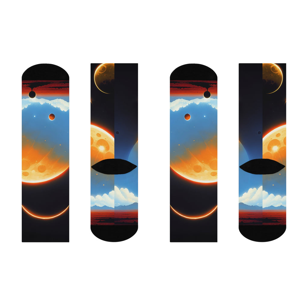 Solar Eclipse Planet Socks | Space Crew Socks