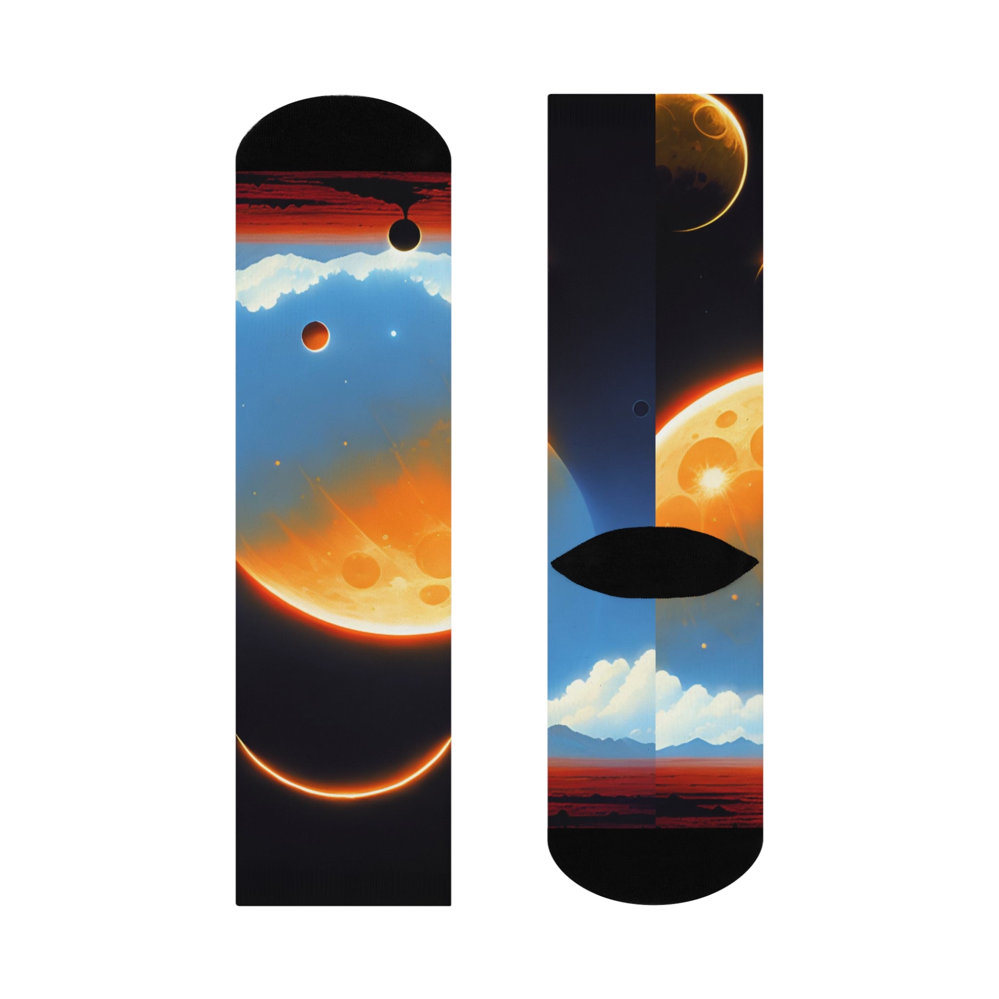 Solar Eclipse Planet Socks | Space Crew Socks