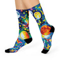 Cosmic Butterfly Knee High Socks Celestial